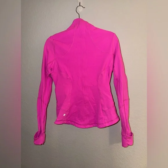 Lululemon Pink Full Zip Jacket Size 10 Athletic Yoga Running - Picture 8 of 10